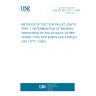 UNE EN ISO 12777-1:1997 METHODS OF TEST FOR PALLET JOINTS. PART 1: DETERMINATION OF BENDING RESISTANCE OF PALLET NAILS, OTHER DOWEL-TYPE FASTENERS AND STAPLES. (ISO 12777-1:1994).