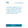 UNE EN 61000-3-3:2013/A2:2022 Electromagnetic compatibility (EMC) - Part 3-3: Limits - Limitation of voltage changes, voltage fluctuations and flicker in public low-voltage supply systems, for equipment with rated current =16 A per phase and not subject to conditional connection