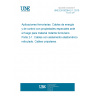 UNE EN 50264-2-1:2010 Railway applications - Railway rolling stock power and control cables having special fire performance -- Part 2-1: Cables with crosslinked elastomeric insulation - Single core cables