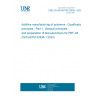 UNE EN ISO/ASTM 52936-1:2023 Additive manufacturing of polymers - Qualification principles - Part 1: General principles and preparation of test specimens for PBF-LB (ISO/ASTM 52936-1:2023)