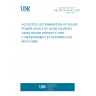 UNE EN ISO 9614-2:1997 ACOUSTICS. DETERMINATION OF SOUND POWER LEVELS OF NOISE SOURCES USING SOUND INTENSITY. PART 2: MEASUREMENT BY SCANNING (ISO 9614-2:1996).