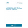 UNE EN 13775-6:2006 Railway applications - Measuring of new and modified freight wagons - Part 6: Multiple and articulated freight wagons