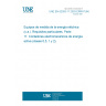 UNE EN 62053-11:2003 ERRATUM:2009 Electricity metering equipment (a.c.) - Particular requirements -- Part 11: Electromechanical meters for active energy (classes 0,5, 1 and 2)