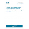 UNE EN 60622:2004 Secondary cells and batteries containing alkaline or other non-acid electrolytes - Sealed nickel-cadmium prismatic rechargeable single cells