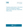 UNE EN 137:2007 Respiratory protective devices - Self-contained open-circuit compressed air breathing apparatus with full face mask - Requirements, testing, marking