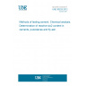 UNE 80225:2012 Methods of testing cement. Chemical analysis. Determination of reactive sio2 content in cements, puzzolanas and fly ash.