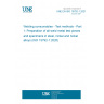 UNE EN ISO 15792-1:2021 Welding consumables - Test methods - Part 1: Preparation of all-weld metal test pieces and specimens in steel, nickel and nickel alloys (ISO 15792-1:2020)