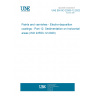 UNE EN ISO 22553-12:2022 Paints and varnishes - Electro-deposition coatings - Part 12: Sedimentation on horizontal areas (ISO 22553-12:2020)