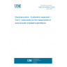 UNE EN 60645-5:2006 Electroacoustics - Audiometric equipment -- Part 5: Instruments for the measurement of aural acoustic impedance/admittance