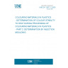 UNE EN 12877-2:2000 COLOURING MATERIALS IN PLASTICS - DETERMINATION OF COLOUR STABILITY TO HEAT DURING PROCESSING OF COLOURING MATERIALS IN PLASTICS - PART 2: DETERMINATION BY INJECTION MOULDING