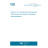 UNE EN 60335-1:1999 ERRATUM SAFETY OF HOUSEHOLD AND SIMILAR ELECTRICAL APPLIANCES. GENERAL REQUIREMENTS.