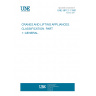 UNE 58112-1:1991 CRANES AND LIFTING APPLIANCES. CLASSIFICATION. PART 1: GENERAL.