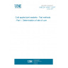 UNE EN 14187-1:2017 Cold applied joint sealants - Test methods - Part 1: Determination of rate of cure