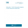 UNE ISO/TS 8000-65:2023 Data quality — Part 65: Data quality management: Process measurement questionnaire