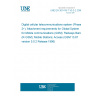 UNE EN 301419-7 V5.0.2:2006 Digital cellular telecommunications system (Phase 2+); Attachment requirements for Global System for Mobile communications (GSM); Railways Band (R-GSM); Mobile Stations; Access (GSM 13.67 version 5.0.2 Release 1996)