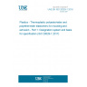 UNE EN ISO 20029-1:2018 Plastics - Thermoplastic polyester/ester and polyether/ester elastomers for moulding and extrusion - Part 1: Designation system and basis for specification (ISO 20029-1:2017)