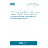 UNE EN IEC 61496-2:2021 Safety of machinery - Electro-sensitive protective equipment - Part 2: Particular requirements for equipment using active opto-electronic protective devices (AOPDs)