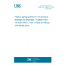 UNE EN 14636-1:2010 Plastics piping systems for non-pressure drainage and sewerage - Polyester resin concrete (PRC) - Part 1: Pipes and fittings with flexible joints