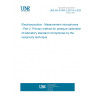 UNE EN 61094-2:2011/A1:2023 Electroacoustics - Measurement microphones - Part 2: Primary method for pressure calibration of laboratory standard microphones by the reciprocity technique