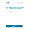 UNE EN 60115-1:2023 Fixed resistors for use in electronic equipment - Part 1: Generic specification (Endorsed by Asociación Española de Normalización in April of 2023.)