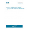 UNE 37258:1986 LEAD. DETERMINATION OF ARSENIC  CONTENT. SPECTROPHOTOCOLORIMETRY METHOD.