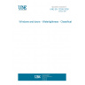 UNE EN 12208:2000 Windows and doors - Watertightness - Classification