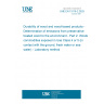 UNE EN 15119-2:2025 Durability of wood and wood-based products - Determination of emissions from preservative treated wood to the environment - Part 2: Wooden commodities exposed in Use Class 4 or 5 (in contact with the ground, fresh water or sea water) - Laboratory method