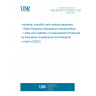 UNE EN 55011:2016/A11:2020 Industrial, scientific and medical equipment - Radio-frequency disturbance characteristics - Limits and methods of measurement (Endorsed by Asociación Española de Normalización in April of 2020.)