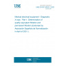 UNE EN IEC 60522-1:2021 Medical electrical equipment - Diagnostic X-rays - Part 1: Determination of quality equivalent filtration and permanent filtration (Endorsed by Asociación Española de Normalización in April of 2021.)