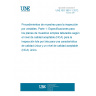 UNE ISO 3951-1:2012 Sampling procedures for inspection by variables -- Part 1: Specification for single sampling plans indexed by acceptance quality limit (AQL) for lot-by-lot inspection for a single quality characteristic and a single AQL