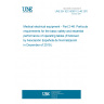 UNE EN IEC 60601-2-46:2019 Medical electrical equipment - Part 2-46: Particular requirements for the basic safety and essential performance of operating tables (Endorsed by Asociación Española de Normalización in December of 2019.)