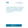 UNE EN IEC 60216-3:2021 Electrical insulating materials - Thermal endurance properties - Part 3: Instructions for calculating thermal endurance characteristics (Endorsed by Asociación Española de Normalización in June of 2021.)